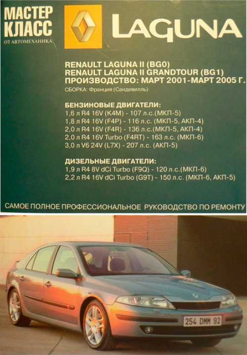 Renault laguna i 1993-2000 руководство по эксплуатации