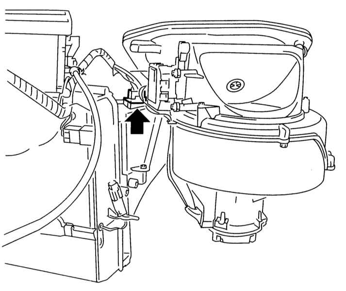 Снятие и установка компонентов отопителя (модели scenic)