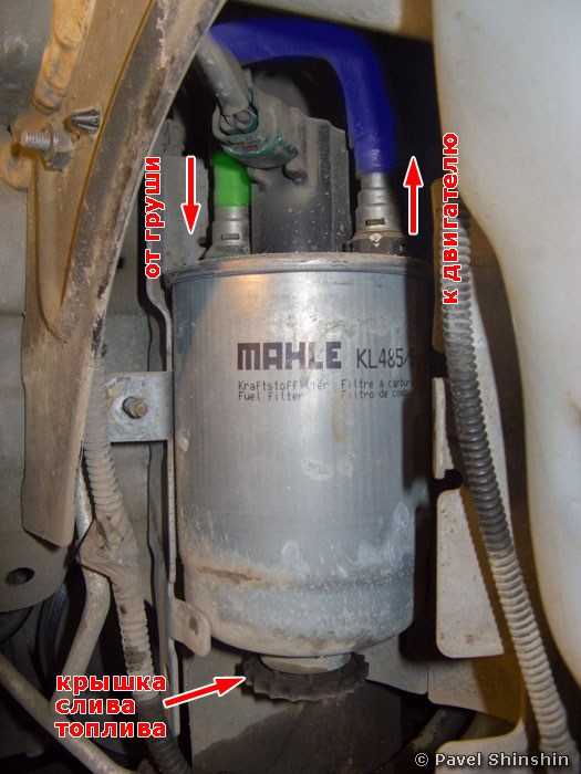 Процесс замены топливного фильтра в авто renault scenic 2 (дизель)