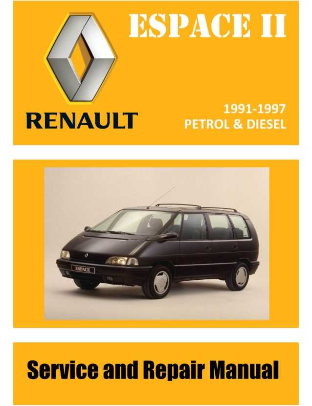 Renault espace 1984-1991 руководство по эксплуатации