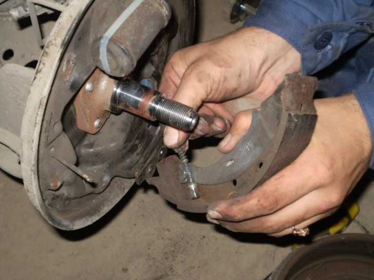 Снятие, проверка и установка тормозных колодок | тормозные механизмы задних колес | renault symbol