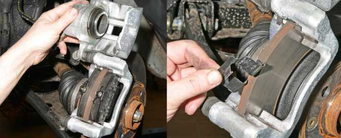 Снятие, установка и ремонт тормозного суппорта | тормозные механизмы передних колес | renault symbol