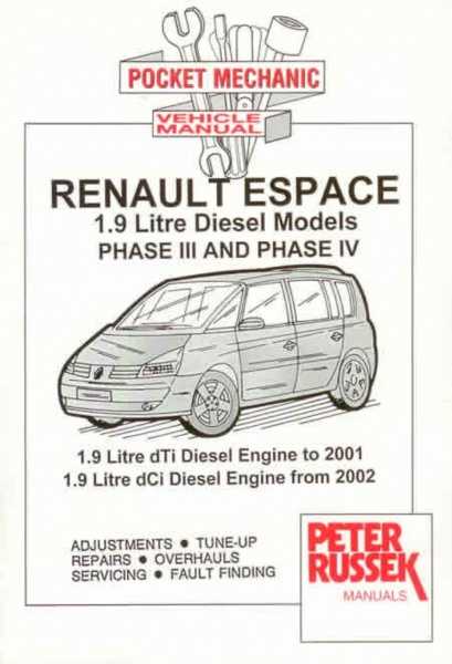 Renault espace 1997-2003 service and repair manual