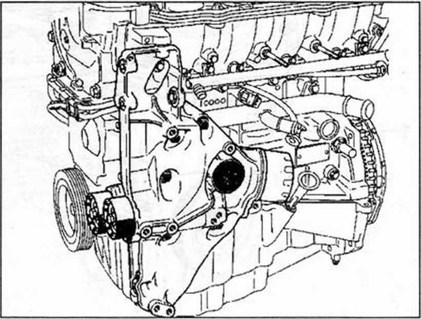 Снятие и установка силового агрегата двигателя (k4j, k7j)