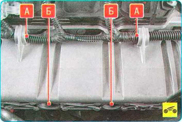 Замена прокладки корпусов форсунок (двигатель к4j) рено меган 2 с 2003 г.в.