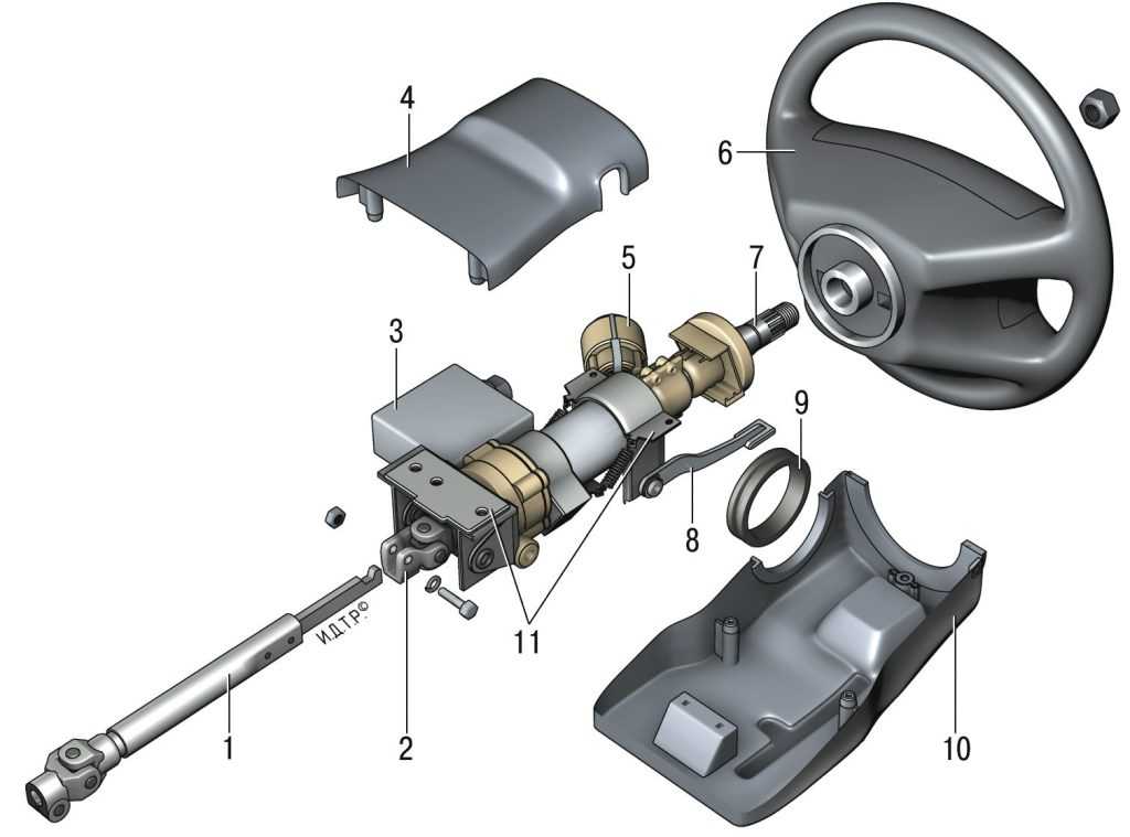 Renault symbol снятие и установка рулевой колонки с двумя карданными шарнирами