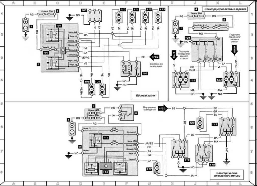 Рено меган 2 схема управления двигателем