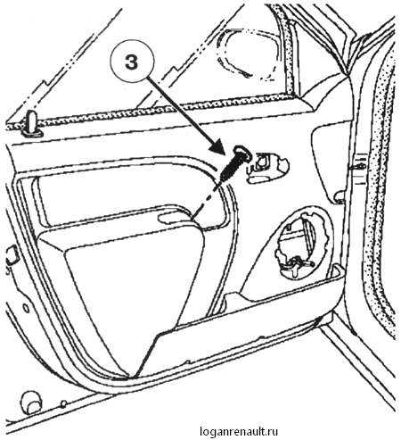 Ремонт renault logan : снятие и установка обивки передней двери